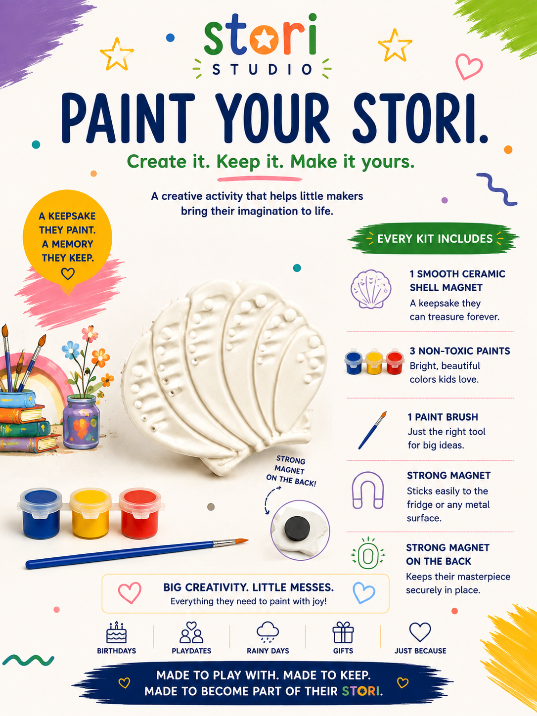 Seashell Magnet Kit