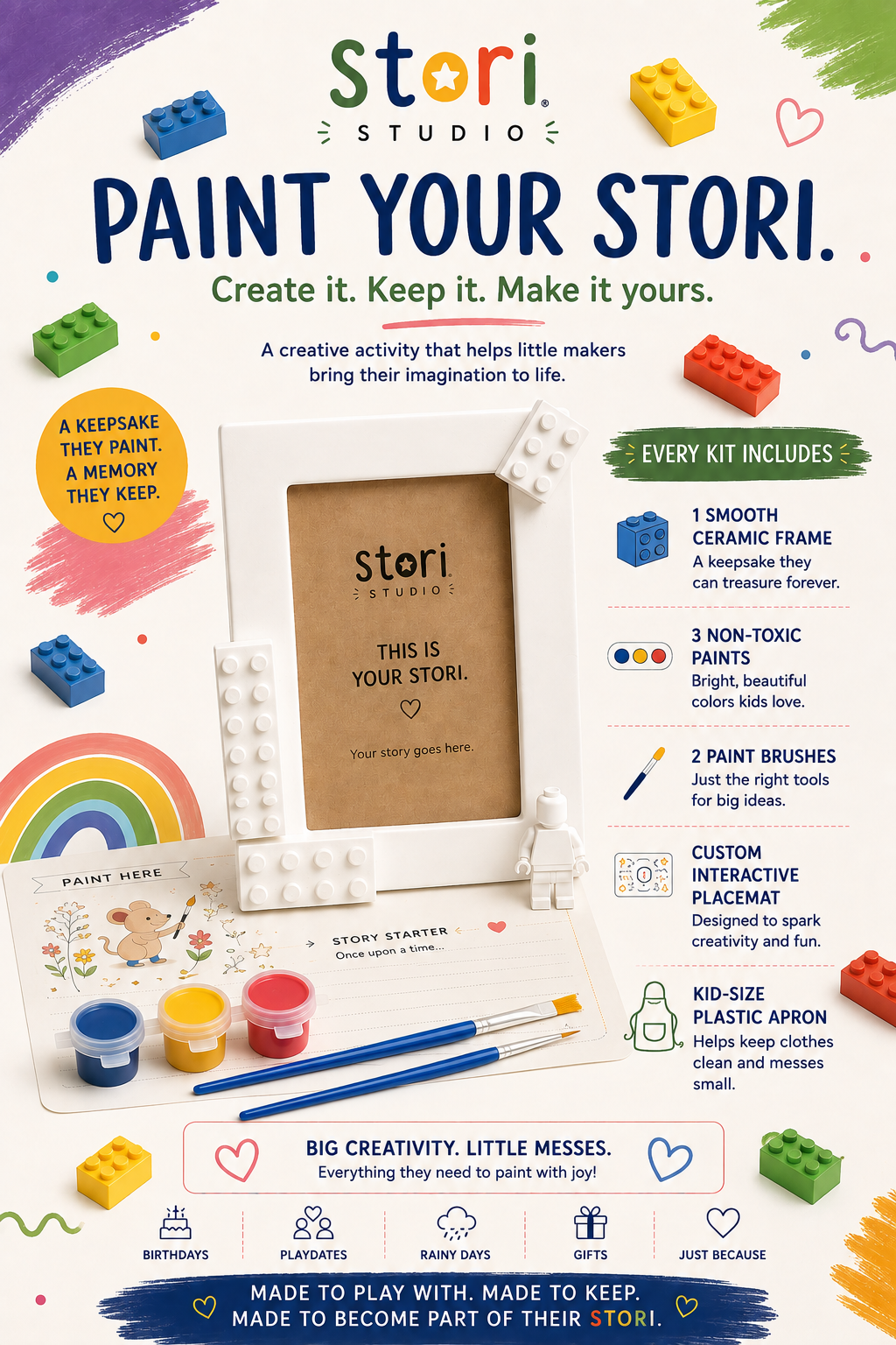 Building Brick Picture Frame Kit